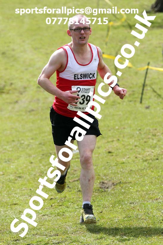 Masters men 2021 NECAA Cross Country Relays, Thornley Farm, Peterlee, Saturday, April 10th. Photo: David T. Hewitson/Sports for All Pics
